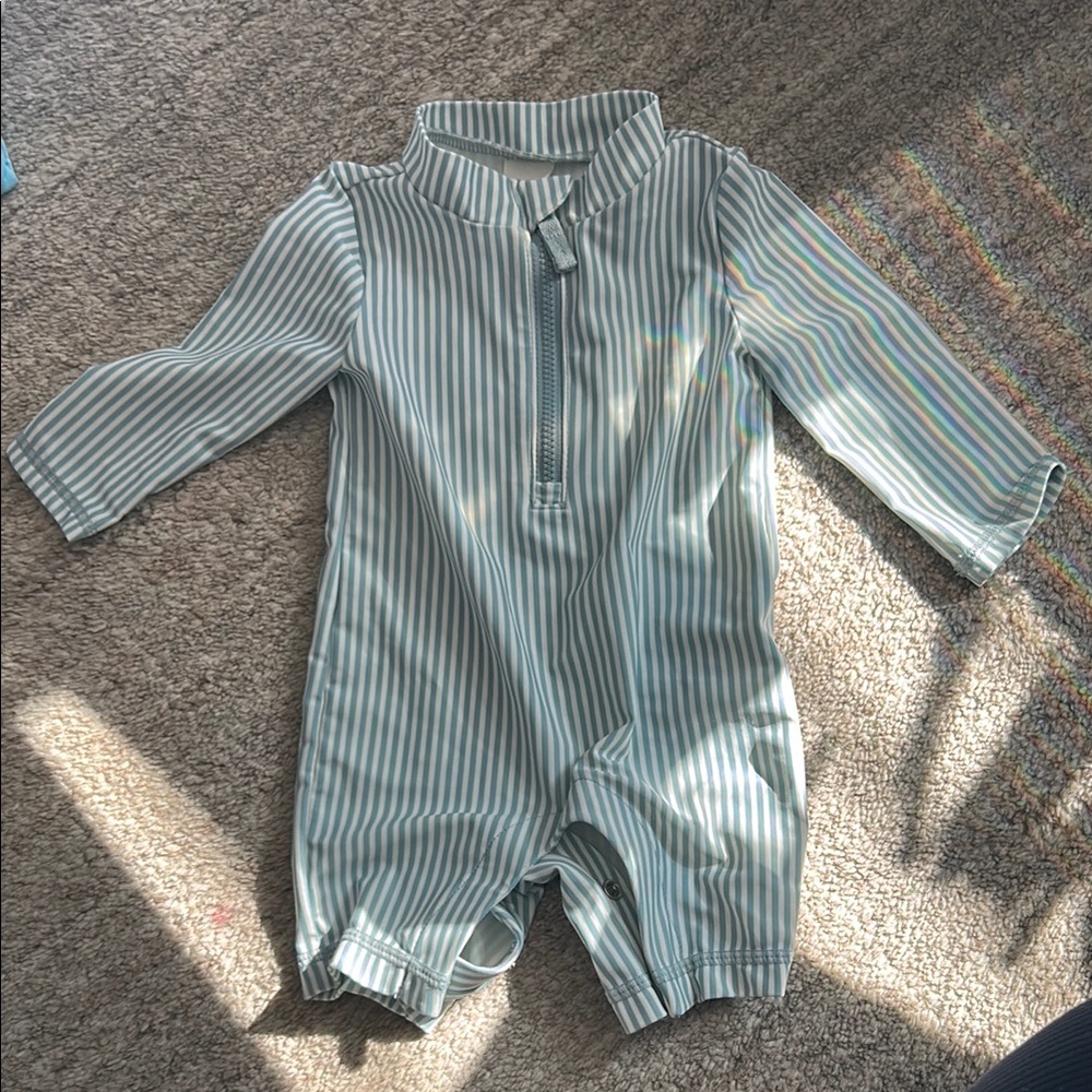 Striped Baby Rashguard/Swim
